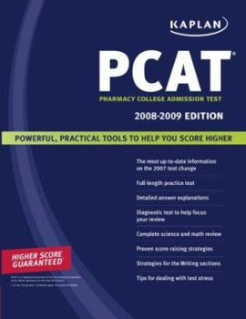 Paperback Kaplan PCAT 2008-2009: Pharmacy College Admission Test Book