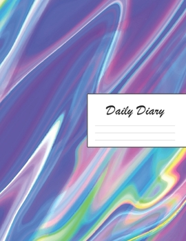 Paperback Daily Diary: Blank 2020 Journal Entry Writing Paper for Each Day of the Year - Abstract Marble Design Pattern - January 20 - Decemb Book