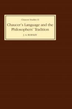 Hardcover Chaucer's Language and the Philosophers Tradition Book