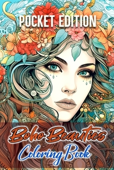 Paperback Boho Beauties Coloring Book: Pocket-Sized Edition Book