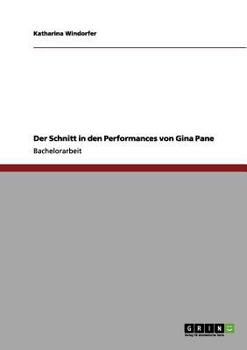 Paperback Der Schnitt in den Performances von Gina Pane [German] Book