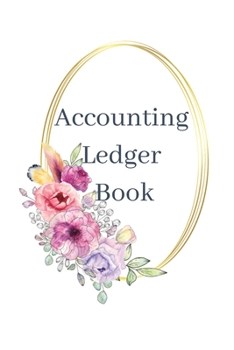Paperback Accounting Ledger: White-Lavender Floral Book