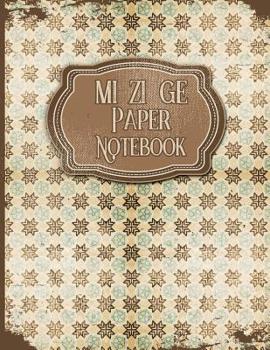 Paperback Mi Zi Ge Paper Notebook: Chinese Writing Notebook, Mi Zi Ge Graph Paper - Vintage Paper Cover Book