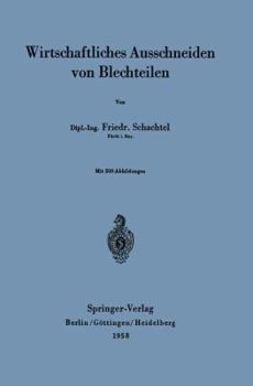 Paperback Wirtschaftliches Ausschneiden Von Blechteilen [German] Book