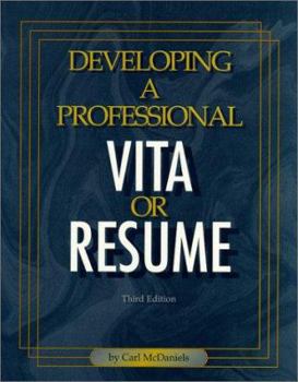 Paperback Developing a Professional Vita or Resume Book