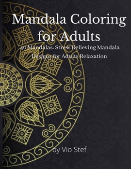 Paperback Mandala Coloring for Adults Book