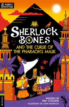 Paperback Sherlock Bones and the Curse of the Pharaoh's Mask: A Puzzle Adventure Volume 2 Book