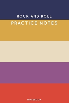 Paperback Rock and Roll Practice Notes: Cute Stripped Autumn Themed Dancing Notebook for Serious Dance Lovers - 6"x9" 100 Pages Journal Book