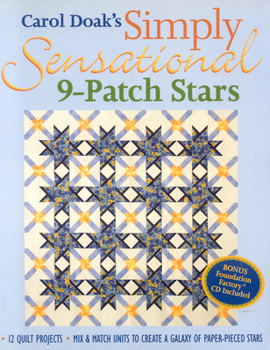 Paperback Carol Doak's Simply Sensational 9-Patch Stars Book