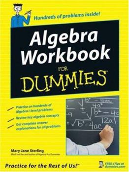 Paperback Algebra Workbook for Dummies Book