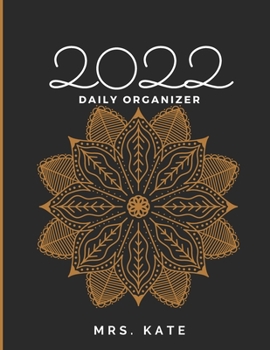 Paperback 2022 Daily Organizer, Daily Planner, Day, Month, Year, Calendar. Book