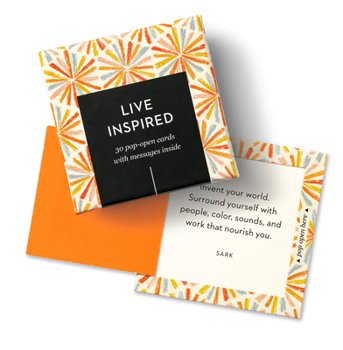 Misc. Thoughtfulls: Live Inspired: 30 Pop-Open Cards with Messages Inside Book