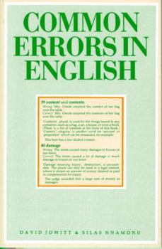 Paperback Common Errors in English Book