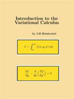Paperback Introduction to the Variational Calculus Book