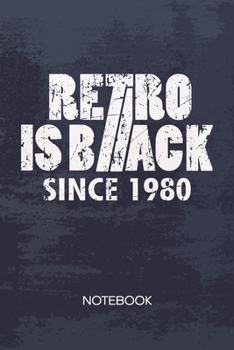 Bullet Dotted Journal: Retro Fans Notebook Dotted Grid a5 6x9 120 Pages - 1980 Planner Birthday Gift for 40th Diary 40th Birthday - Vintage Lover 90s Kids Gift Idea for Men and Women