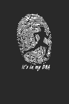 Paperback It's in my DNA: Running Notebook 6 x 9 Dotted Dot Grid Journal Gift For Runners (108 Pages) Book