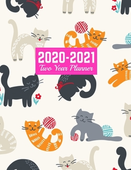 2020-2021 Two Year Planner: Trendy 24-Months Calendar, 2-Year Appointment Business Planners, Agenda Schedule Organizer Logbook and Journal Art Cover 00023187