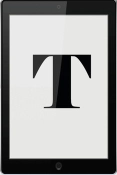 T: Personalized College Ruled Pages Notebook Journal Modern Black Tablet Tech Theme Bjournal Notepad Initial Monogram Letter T- Many Usage Handy Travel Size For Men Teens Boys