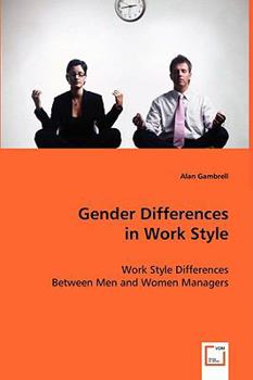 Paperback Gender Differences in Work Style Book