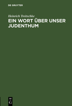 Hardcover Ein Wort über unser Judenthum [German] Book