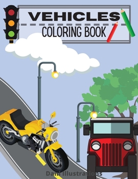 Paperback Vehicles Coloring Book