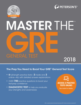 Paperback Master the GRE 2018 Book