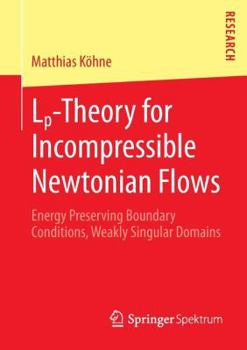 Paperback Lp-Theory for Incompressible Newtonian Flows: Energy Preserving Boundary Conditions, Weakly Singular Domains Book