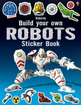 Hardcover Build Your Own Robots Sticker Book