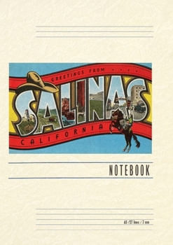 Paperback Vintage Lined Notebook Greetings from Salinas, California Book