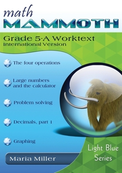 Paperback Math Mammoth Grade 5-A Worktext, International Version Book