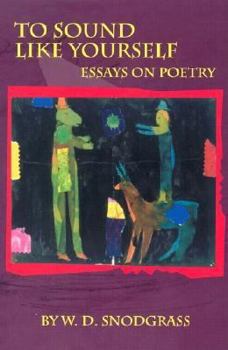 Paperback To Sound Like Yourself: Essays on Poetry Book