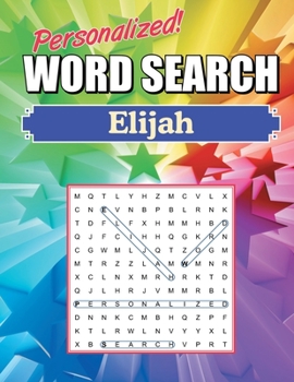 Paperback Elijah Word Search: Large Print Word Find Puzzles Book