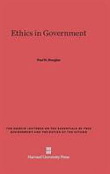 Hardcover Ethics in Government Book