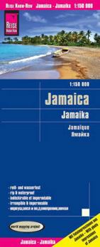 Jamaica Road Map - 2018 - 1:150,000 (English and Spanish and French and German Edition)