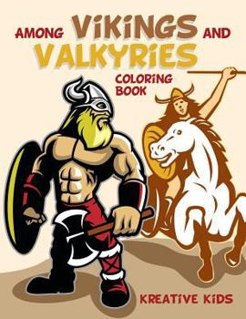 Paperback Among Vikings and Valkyries Coloring Book