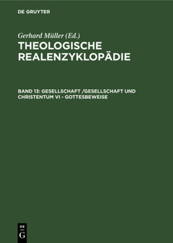 Leather Bound Gesellschaft /Gesellschaft Und Christentum VI - Gottesbeweise [German] Book