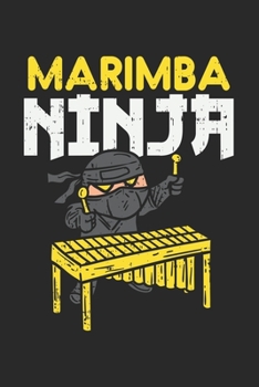 Paperback Marimba Ninja: 120 Pages I 6x9 I Graph Paper 4x4 Book