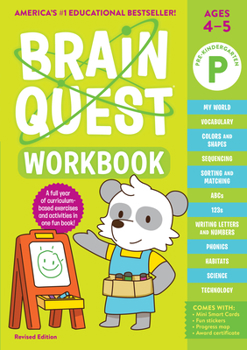 Paperback Brain Quest Workbook: Pre-K Revised Edition Book