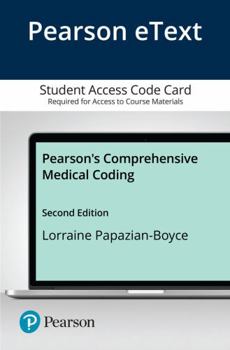 Printed Access Code Pearson Etext Pearson's Comprehensive Medical Coding -- Access Card Book