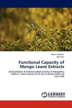 Paperback Functional Capacity of Mango Leave Extracts Book