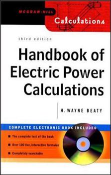 Paperback Handbook of Electric Power Calculations [With CDROM] Book