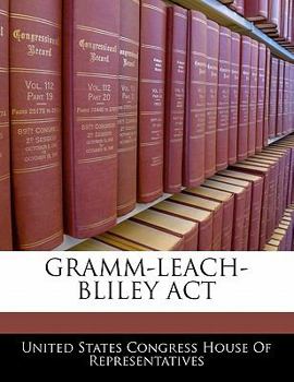Paperback Gramm-Leach-Bliley ACT Book