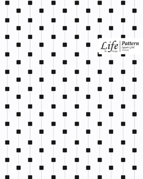 Paperback Cube Pattern Square Grid, Quad Ruled, Composition Notebook, 100 Sheets, Large Size 8 x 10 Inch Black Dots Cover Book