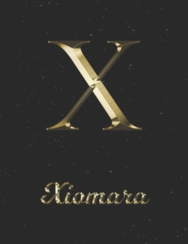 Paperback Xiomara: 1 Year Daily Planner (12 Months) - Yellow Gold Effect Letter X Initial First Name - 2020 - 2021 - 365 Pages for Planni Book