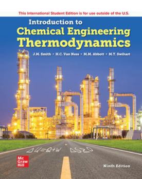 Paperback Introduction to Chemical Engineering Thermodynamics ISE Book