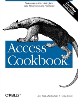 Paperback Access Cookbook [With CDROM] Book