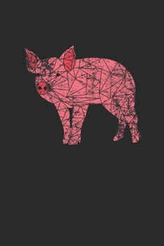 Pig Mosaic: Blank Lined Notebook (6" x 9" - 120 pages) ~ Animal Mosaic Themed Notebook for Daily Journal, Diary, Gift