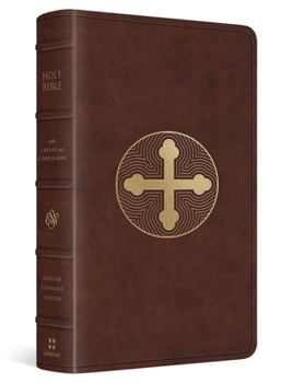 Imitation Leather ESV Bible with Creeds and Confessions (Trutone, Brown, Cross Trefoil Design) Book