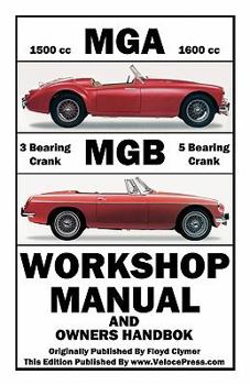 Paperback MGA & MGB Workshop Manual & Owners Handbook Book