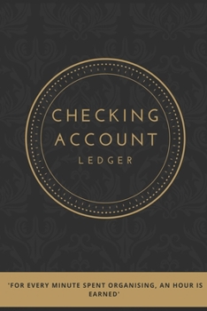Paperback Checking Account Ledger: 6 Column Simple Checkbook Register Checking Account Log Book Balance Tracker Check & Debit Card Register - Stylish Lin Book